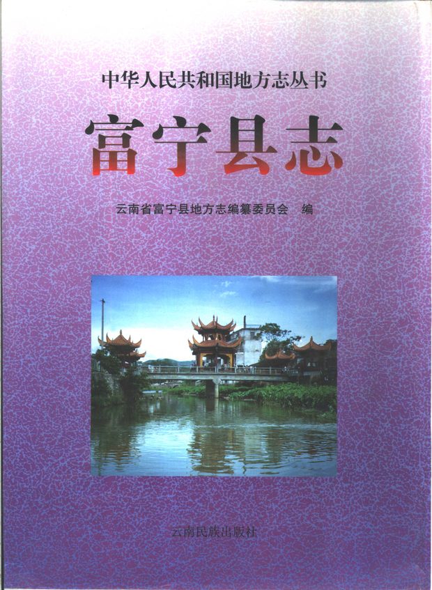 富宁县志 原书书衣影印
