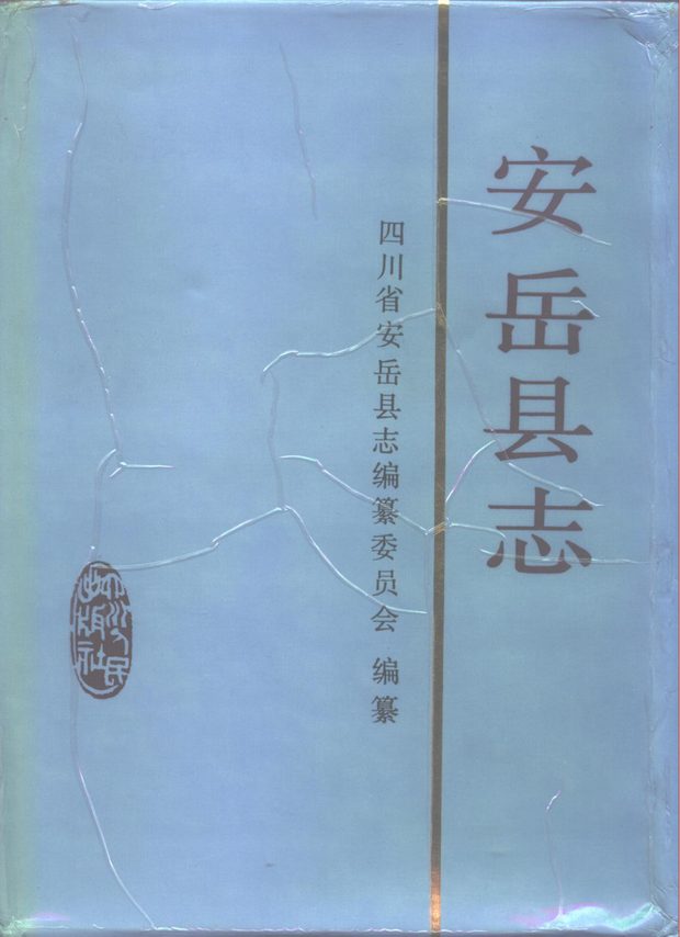 安岳县志 原书书衣影印