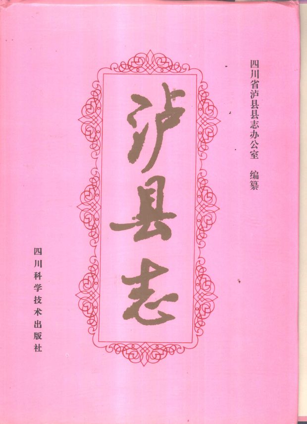 泸县志 原书书衣影印