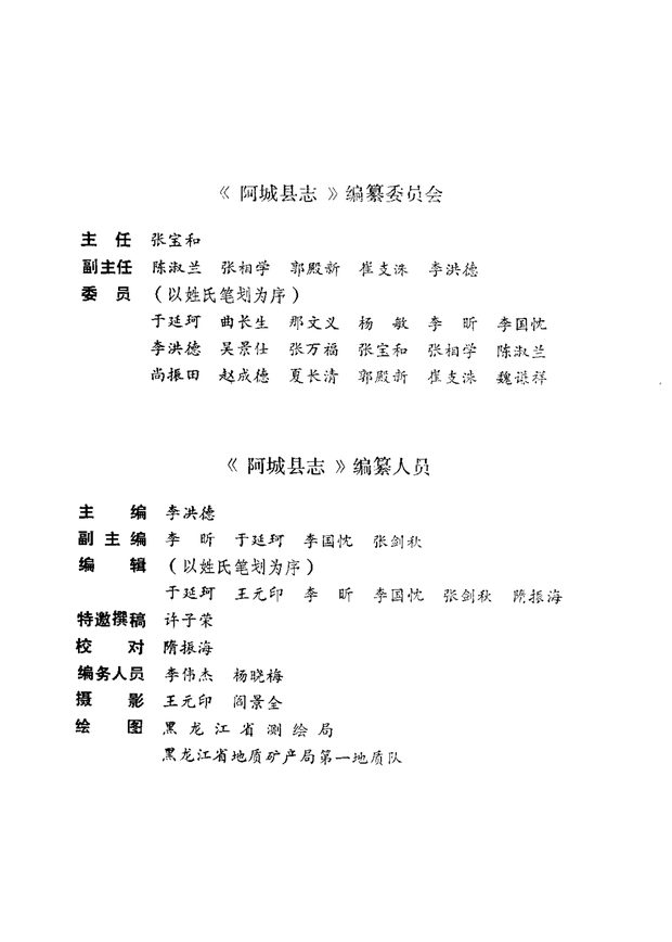 阿城县志 原书书衣影印