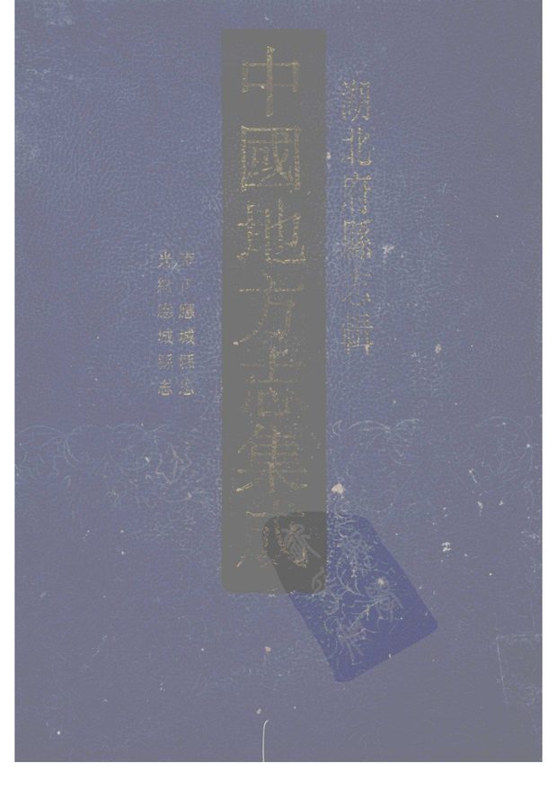 雍正应城县志 原书书衣影印