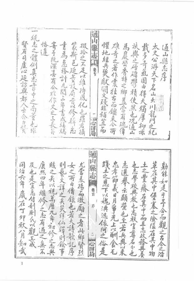 通城县志 原书书衣影印