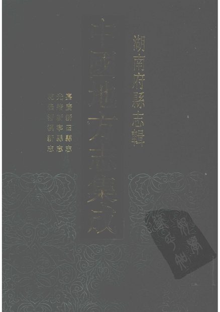新田县志 原书书衣影印
