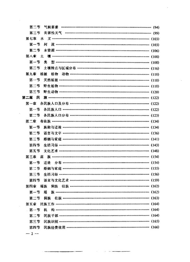 罗甸县志 目录页影印