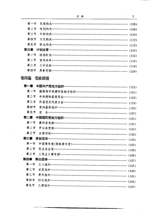 德阳县志 目录页影印