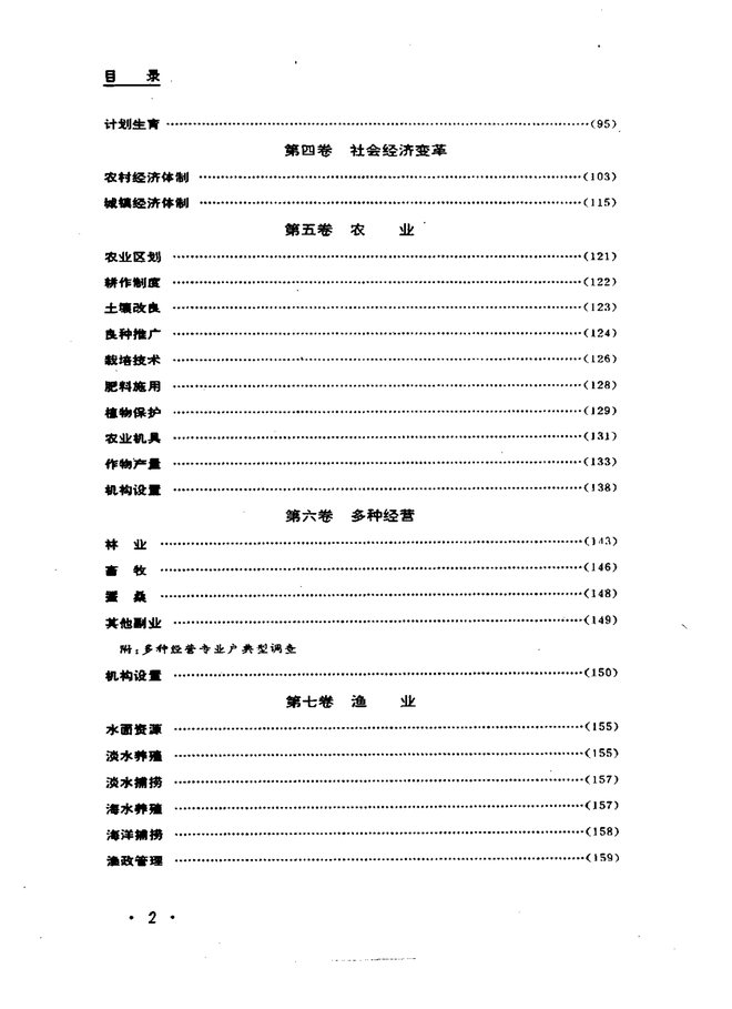 大丰县志 目录页影印
