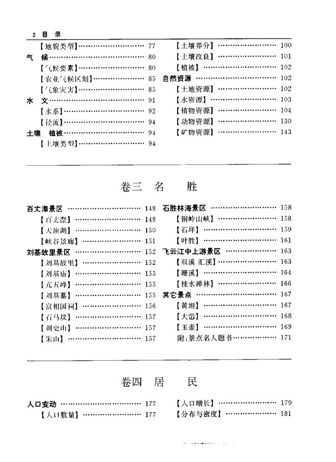 文成县志 目录页影印