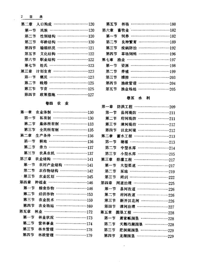 应城县志 目录页影印