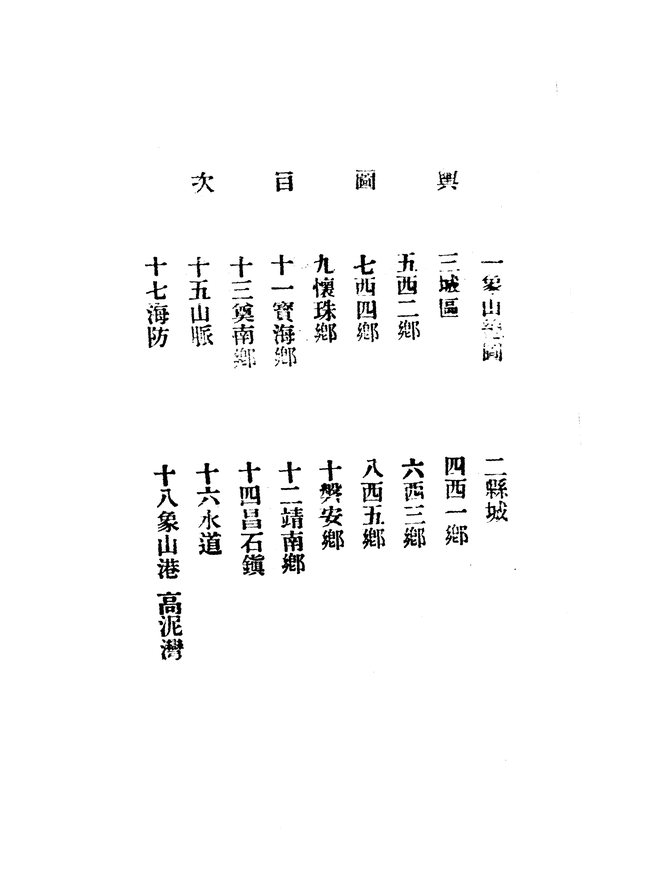 象山县志 目录页影印