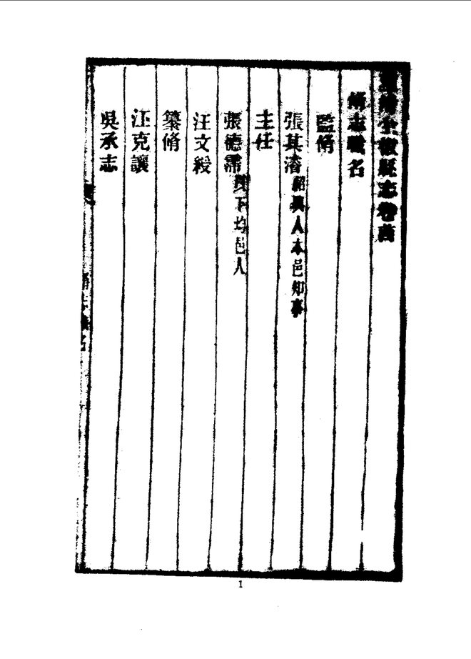 全椒县志（民国刊本） 书影 6