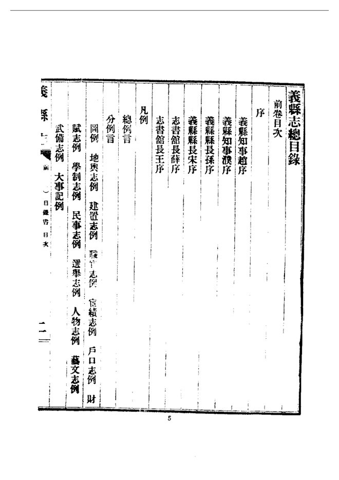 义县志（民国铅印本） 书影 5