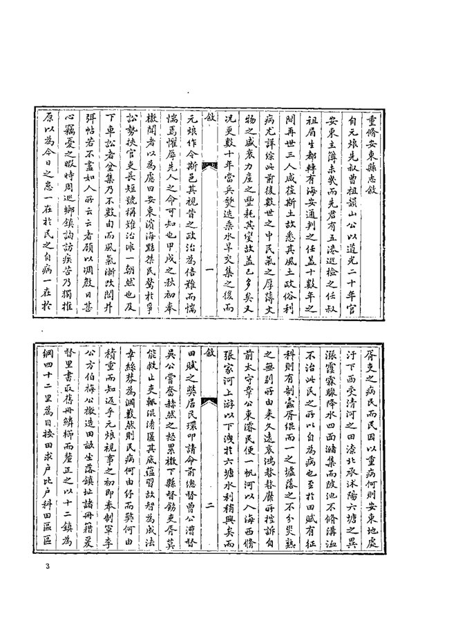 光绪安东县志 书影 5
