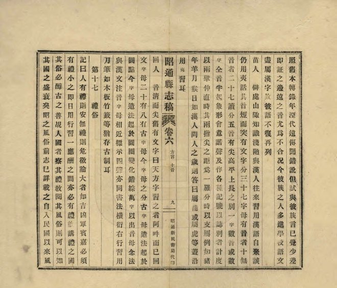 民国昭通县志稿 书影 5