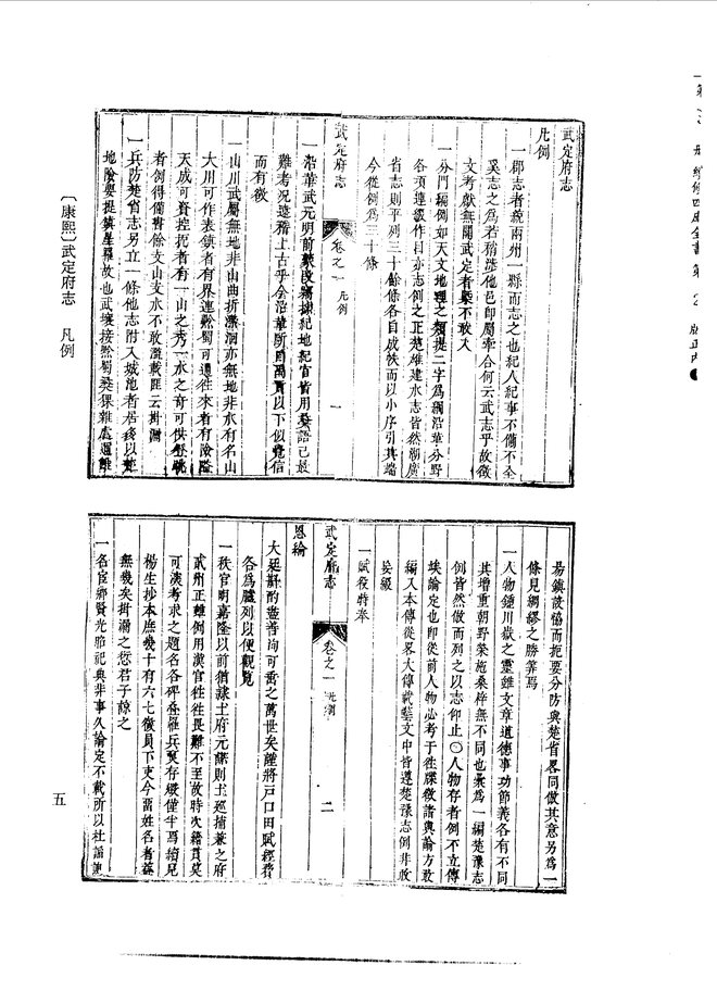 武定府志 书影 5