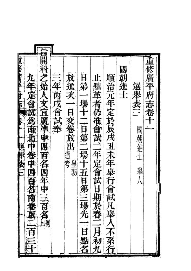 重修广平府志 书影 1