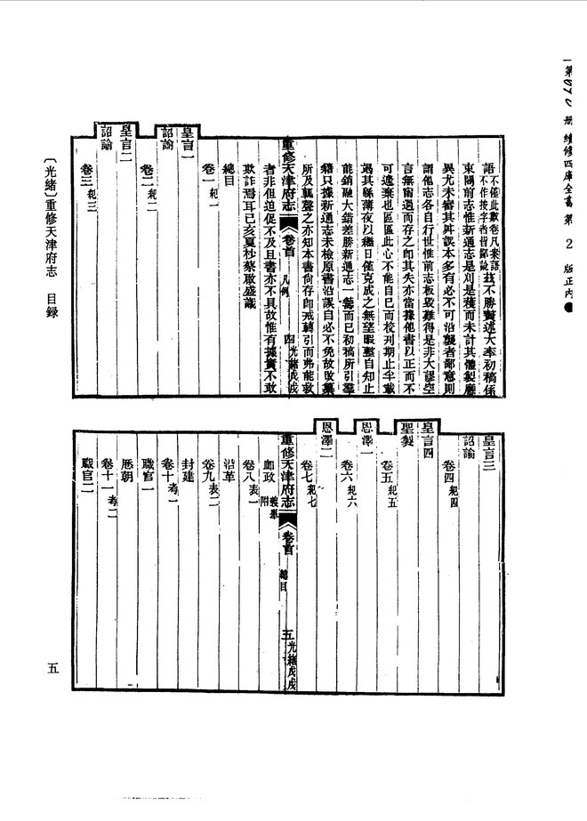 重修天津府志(光绪年间) 书影 6