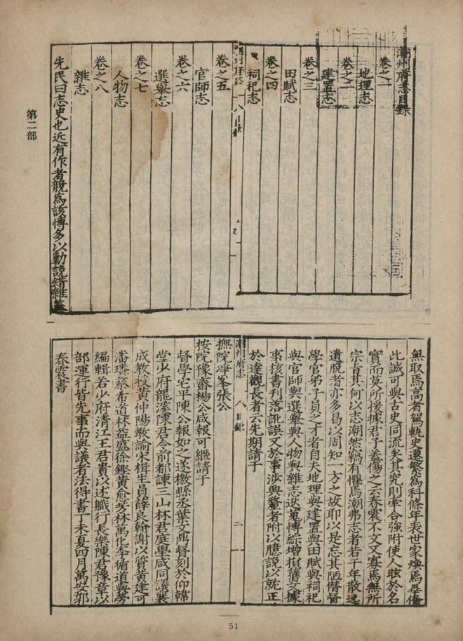 嘉靖潮州府志 书影 2