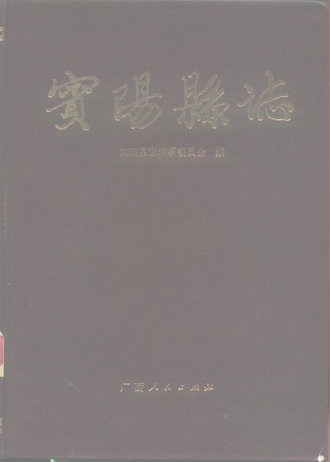 广西宾阳县志 书影 1