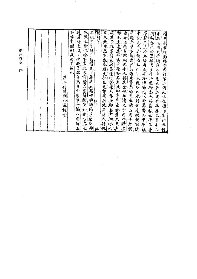 潮州府志 书影 6