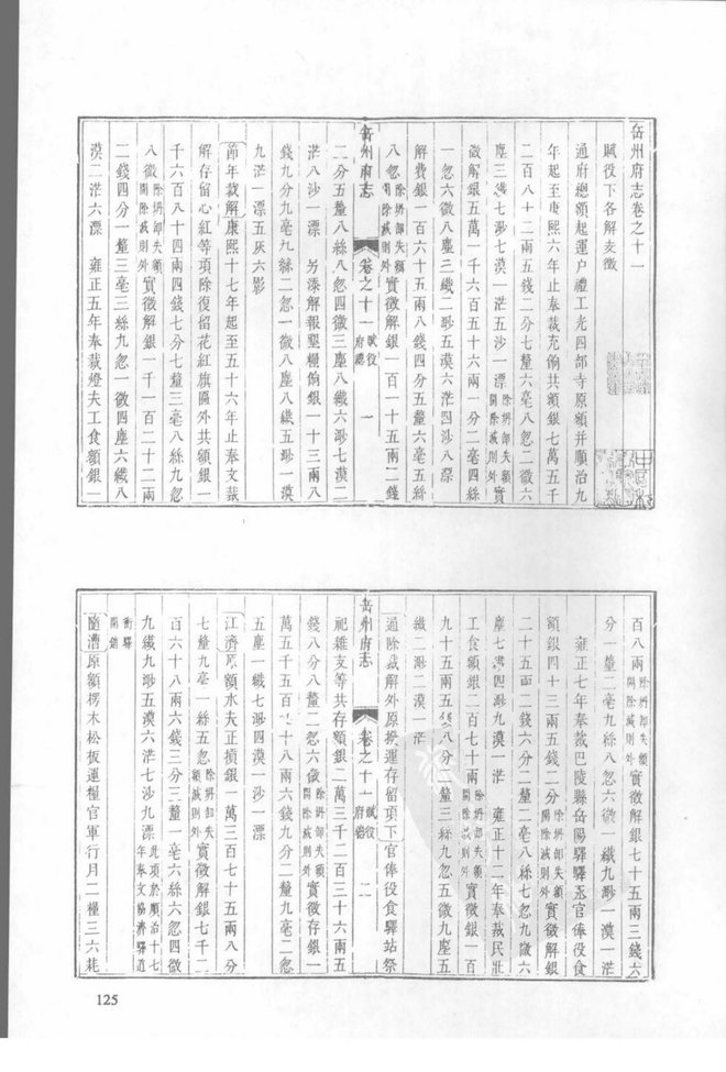 乾隆岳州府志 书影 1