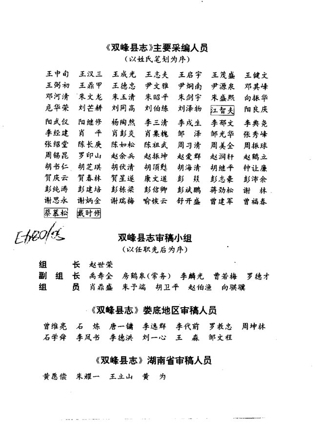 双峰县志 书影 5
