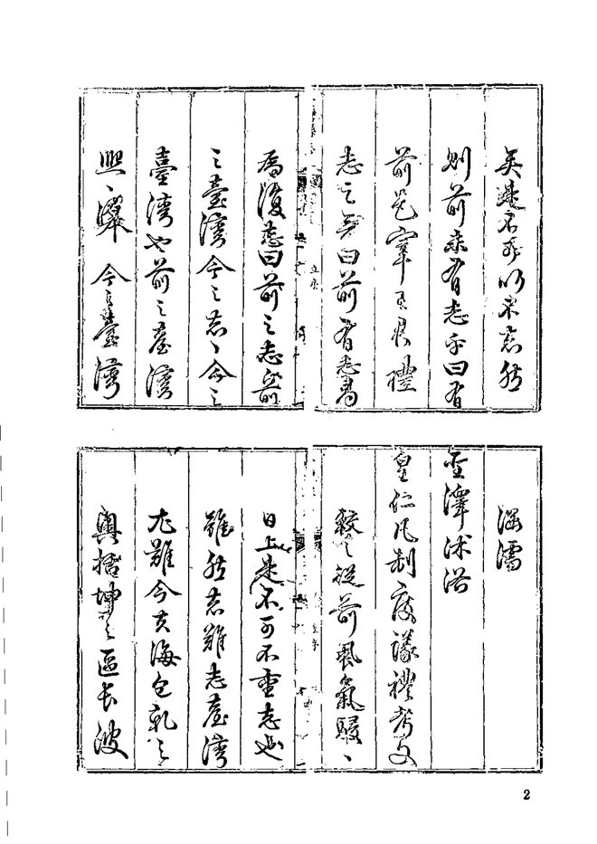 乾隆重修台湾县志 书影 4