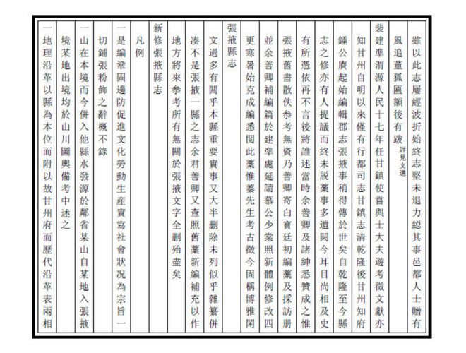 新修张掖县志 书影 5