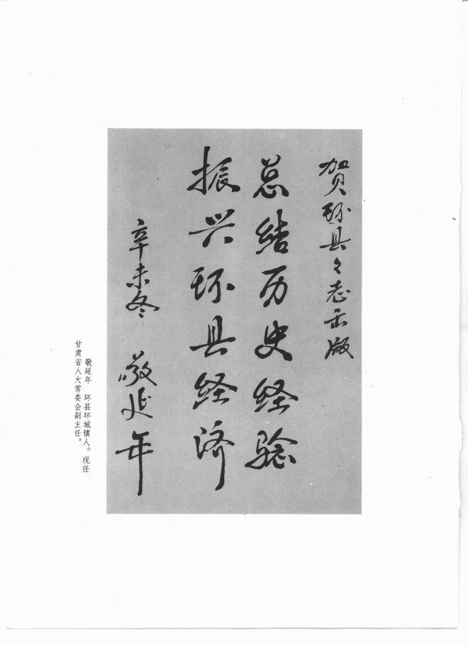 环县志 书影 5