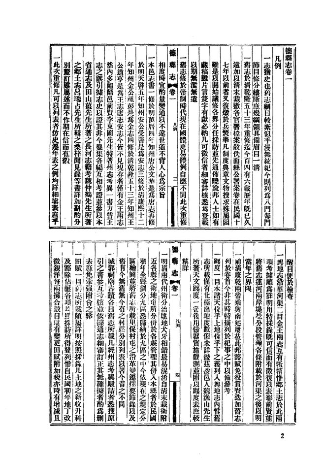 民国德县志 书影 2