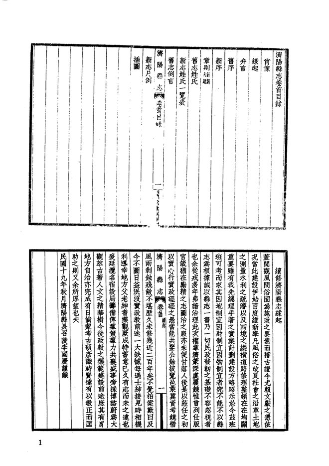 民国济阳县志 书影 1