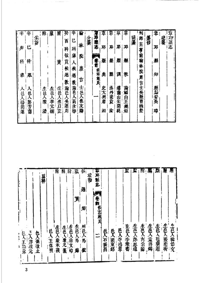 道光章邱县志 书影 3