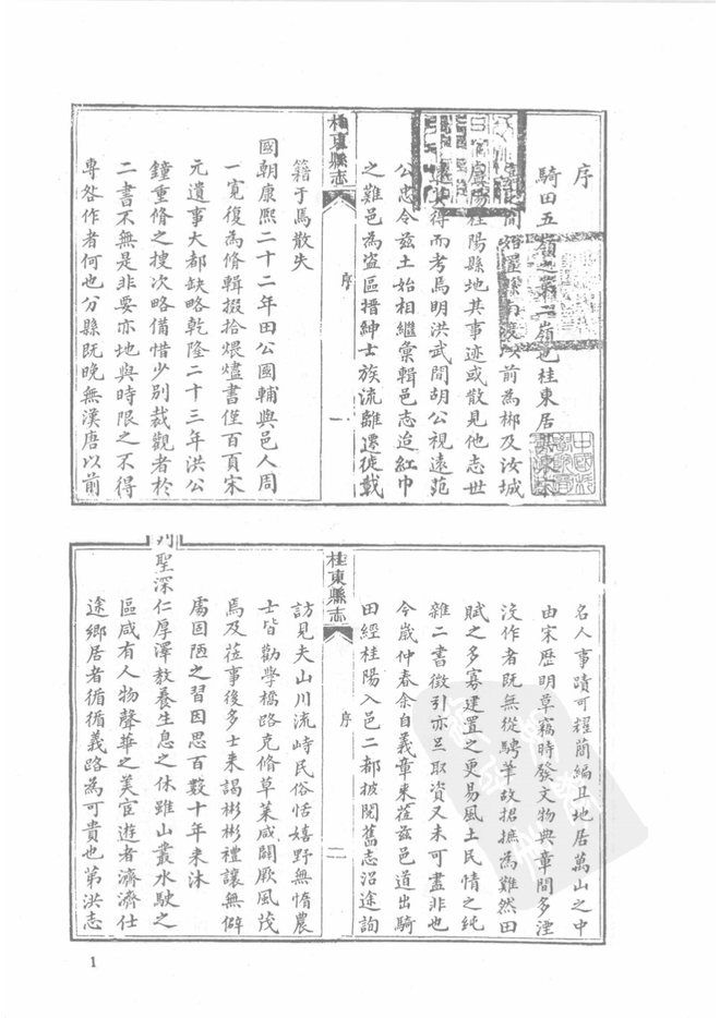嘉庆桂东县志 书影 2