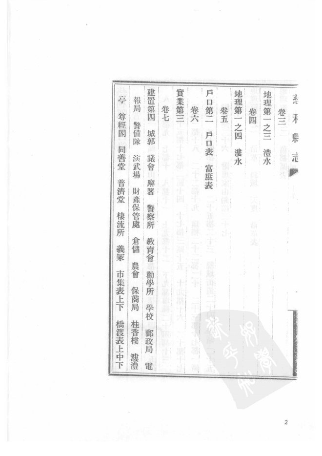 民国慈利县志 书影 3