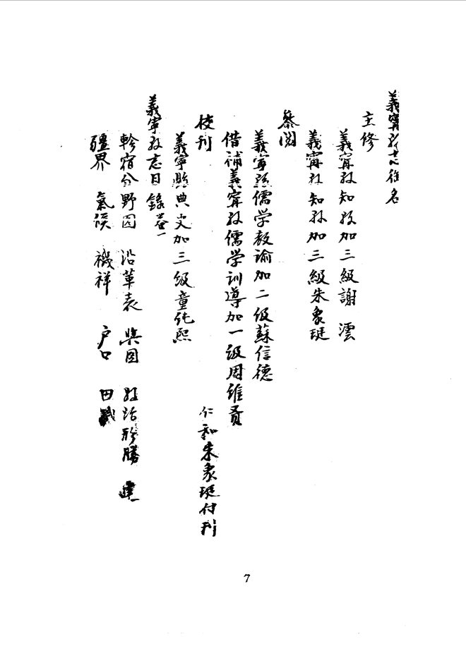 义宁县志(道光年间抄本) 书影 6