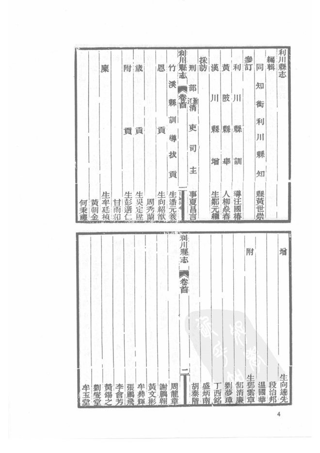 光绪利川县志 书影 6