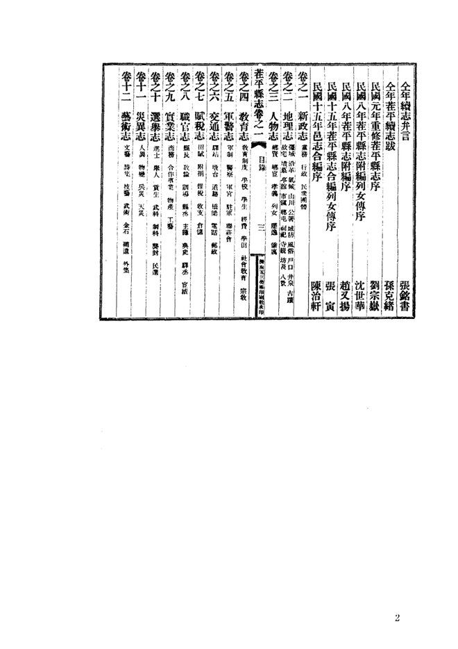 民国茌平县志 书影 3