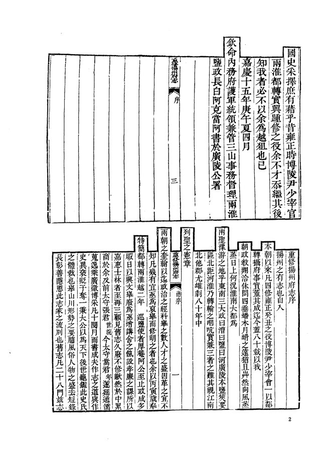嘉庆重修扬州府志 书影 5