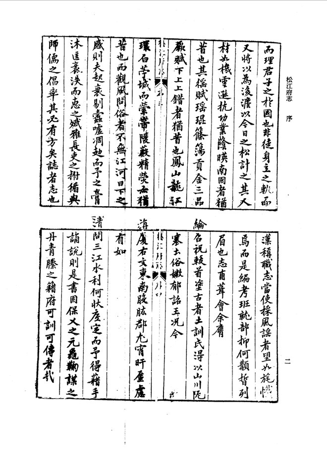 崇祯松江府志 书影 5
