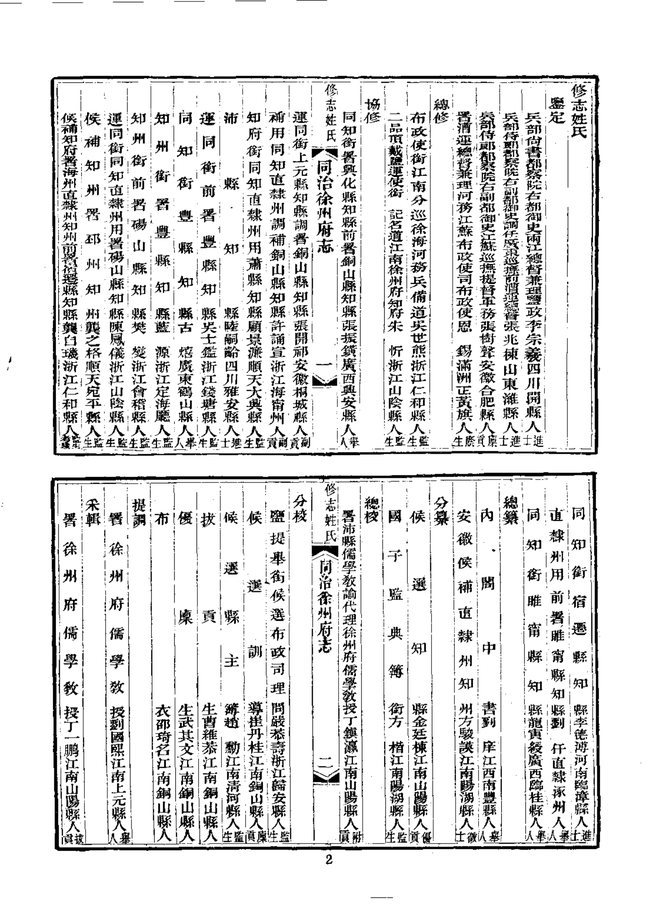 徐州府志（同治刊本） 书影 4