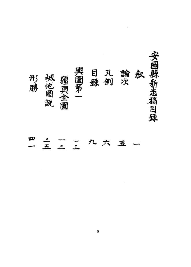 安国县新志稿 书影 6