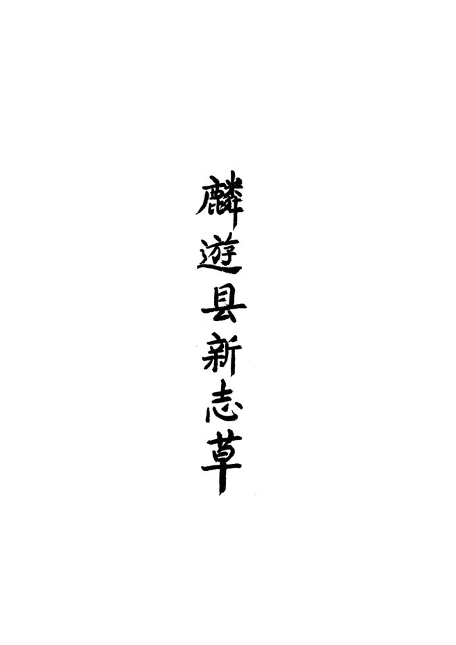 麟游县新志 书影 1